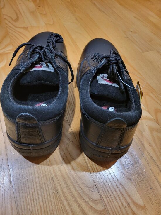Avenger A7113 Work Shoes Mens 7.5 Wide Steel Toe EH Black Leather NEW main image 6